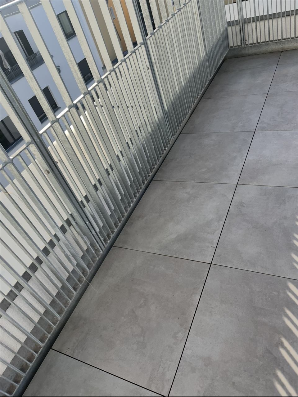 Terrasse nach der Bodenreinigung