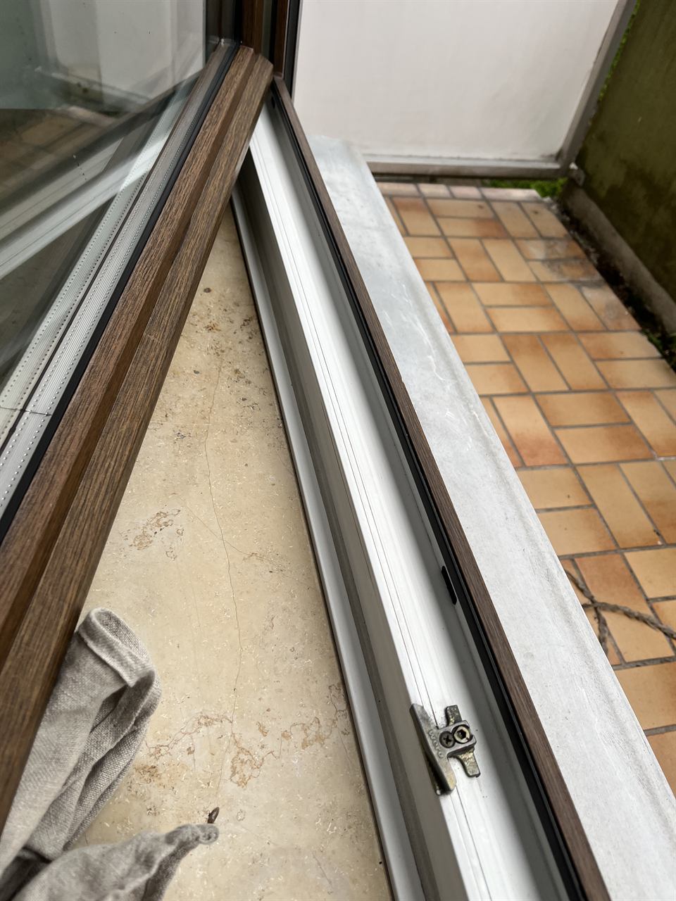 Fensterrahmen nach der Reinigung